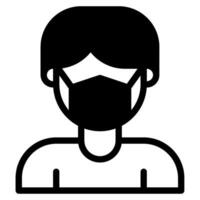 Mask Protection icon Illustration vector