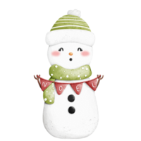 snowman holding a banner png