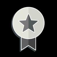 Icon Badge. related to Award symbol. glossy style. simple design editable. simple illustration vector