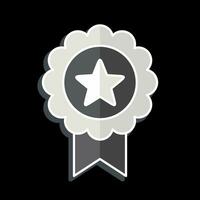 Icon Badge 2. related to Award symbol. glossy style. simple design editable. simple illustration vector