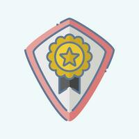 Icon Award 9. related to Award symbol. doodle style. simple design editable. simple illustration vector