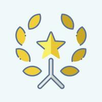 Icon Award 4. related to Award symbol. doodle style. simple design editable. simple illustration vector