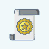 Icon Award 2. related to Award symbol. doodle style. simple design editable. simple illustration vector