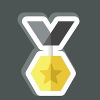 Sticker Badge 3. related to Award symbol. simple design editable. simple illustration vector