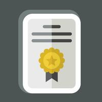 Sticker Award 7. related to Award symbol. simple design editable. simple illustration vector