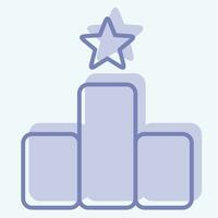 Icon Award 1. related to Award symbol. two tone style. simple design editable. simple illustration vector