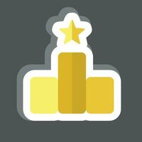 Sticker Award 1. related to Award symbol. simple design editable. simple illustration vector