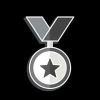 Icon Medal. related to Award symbol. glossy style. simple design editable. simple illustration vector