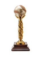 Generative AI, PNG Baseball winner trophy, sport champion cup