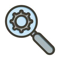 Monitored Vector Thick Line Filled Colors Icon For Personal And Commercial Use.