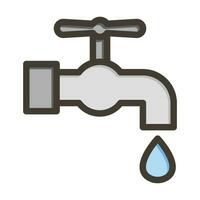 Tap Vector Thick Line Filled Colors Icon For Personal And Commercial Use.