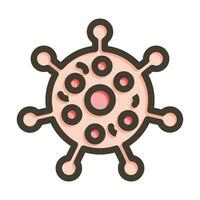 Bacteria Vector Thick Line Filled Colors Icon For Personal And Commercial Use.