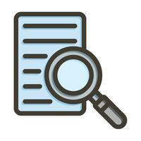 Search Vector Thick Line Filled Colors Icon For Personal And Commercial Use.