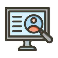 Privacy Impact Assessment Vector Thick Line Filled Colors Icon For Personal And Commercial Use.