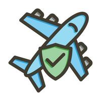 Travel Safety Vector Thick Line Filled Colors Icon For Personal And Commercial Use.