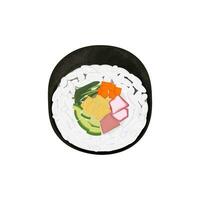 gimbap kimbap vector ilustración logo