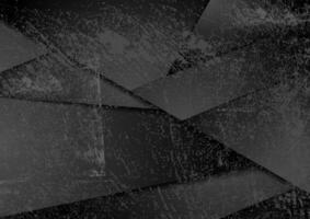 Black grunge geometric corporate abstract background vector