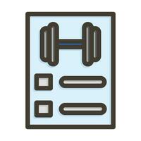 Task List Vector Thick Line Filled Colors Icon For Personal And Commercial Use.