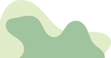 sage wavy corner. fluid corner illustration suitable for background, layout, banner. png