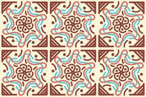 batik motif design, can be used for background or fabric design. This design can be connected repeatedly and will always connect vector