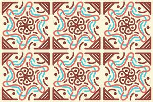 batik motif design, can be used for background or fabric design. This design can be connected repeatedly and will always connect vector