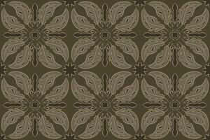 batik motif design, can be used for background or fabric design. This design can be connected repeatedly and will always connect vector