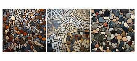 tile mosaic inlay stone texture surface photo