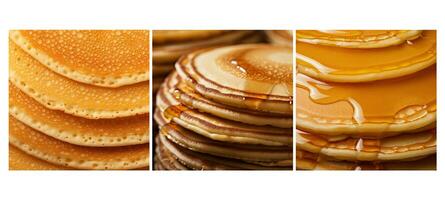 stack pancake food texture background photo