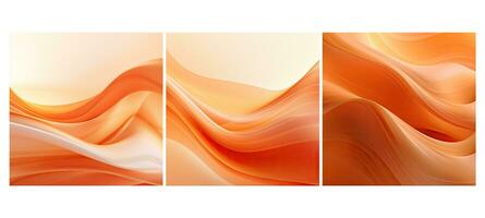 gradient orange wave soft background photo