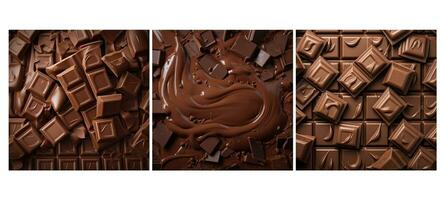 delicious chocolate food texture background photo