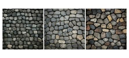 old cobblestone texture background photo