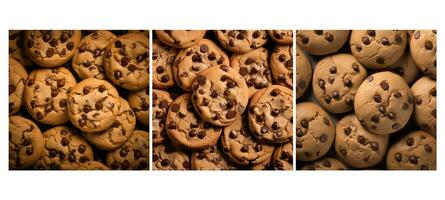 delicious chocolate chip cookie food texture background photo