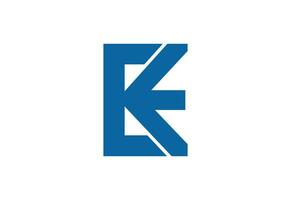 Alphabet initial EK letter logo design, Vector design template