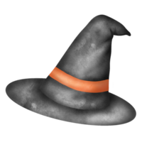 Cartoon Halloween Witch Hat Icon. Design of Witches Hat. Autumn Holidays, Halloween Concept. png