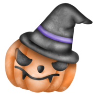 Halloween pumpkin with happy face. png