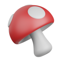 3d le rendu champignon isolé utile pour nourriture, allergène, allergie, maladie et antigène conception png