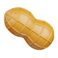 3d rendering peanut isolated useful for food, allergen, allergy, disease and antigen design element png