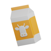 3d rendering milk isolated useful for food, allergen, allergy, disease and antigen design element png