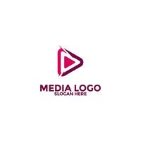 Play Media Button Symbol Logo Icon Vector