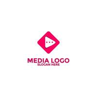 Play Media Button Symbol Logo Icon Vector