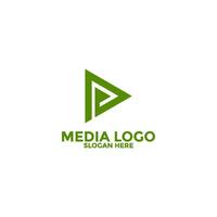 Play Media Button Symbol Logo Icon Vector