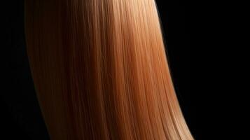 Beautiful Long Straight Hair. Generative Ai photo