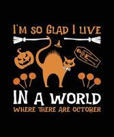 Halloween quote t-shirt template design vector