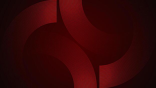 Dark red simple abstract background with lines in a curved style geometric style as the main element. vector