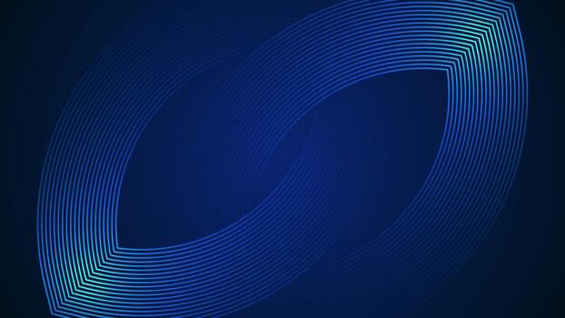 Dark blue simple abstract background with lines in a curved style geometric style as the main element. vector