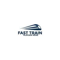 Train logo vector illustration design.fast train logo.High speed train logo icon template