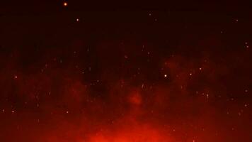 brand effect met donker rood helling achtergrond video
