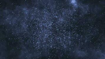 Blue Particles Simulation effect background video