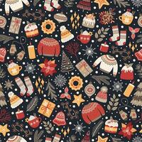 Christmas background with hygge atmosphere vector