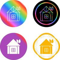 Eco friendly House Vector Icon